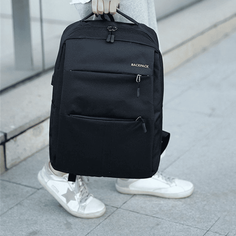 3-Piece Men's Anti-Theft USB Laptop Backpack Set, School Bookbag & Travel Bag