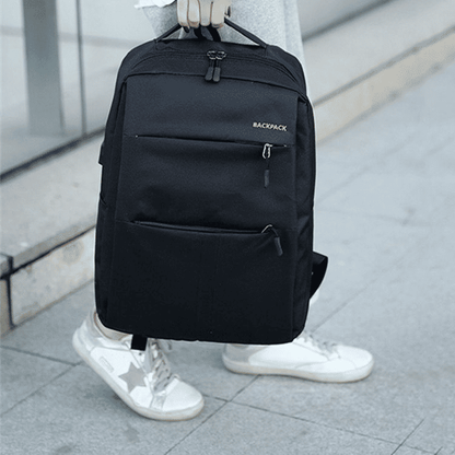 3-Piece Men's Anti-Theft USB Laptop Backpack Set, School Bookbag & Travel Bag