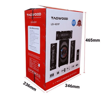 Tagwood 631F 3.1CH Home Theater System Bluetooth Woofer Subwoofer Hi-Fi Speaker