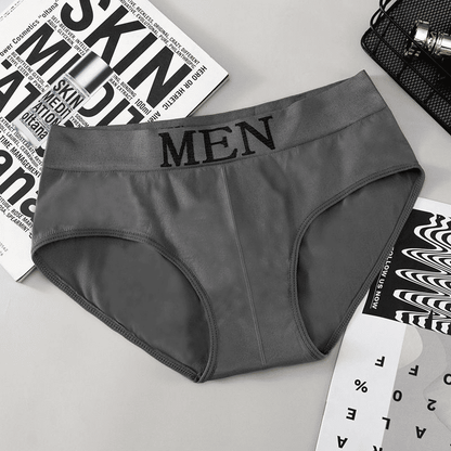 SXCHEN Men's Seamless Breathable Mid-Waist Briefs - 5 Pack Random Colors