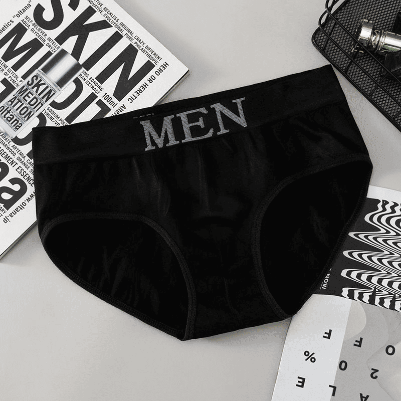 SXCHEN Men's Seamless Breathable Mid-Waist Briefs - 5 Pack Random Colors