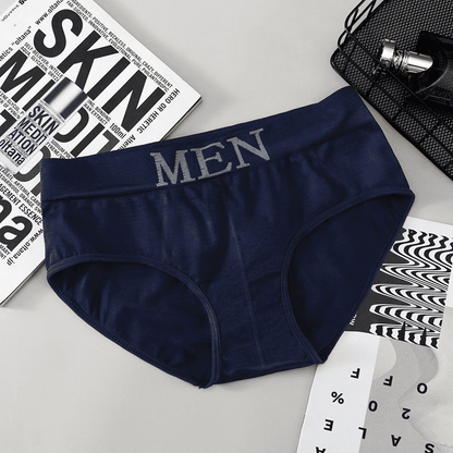 SXCHEN Men's Seamless Breathable Mid-Waist Briefs - 5 Pack Random Colors