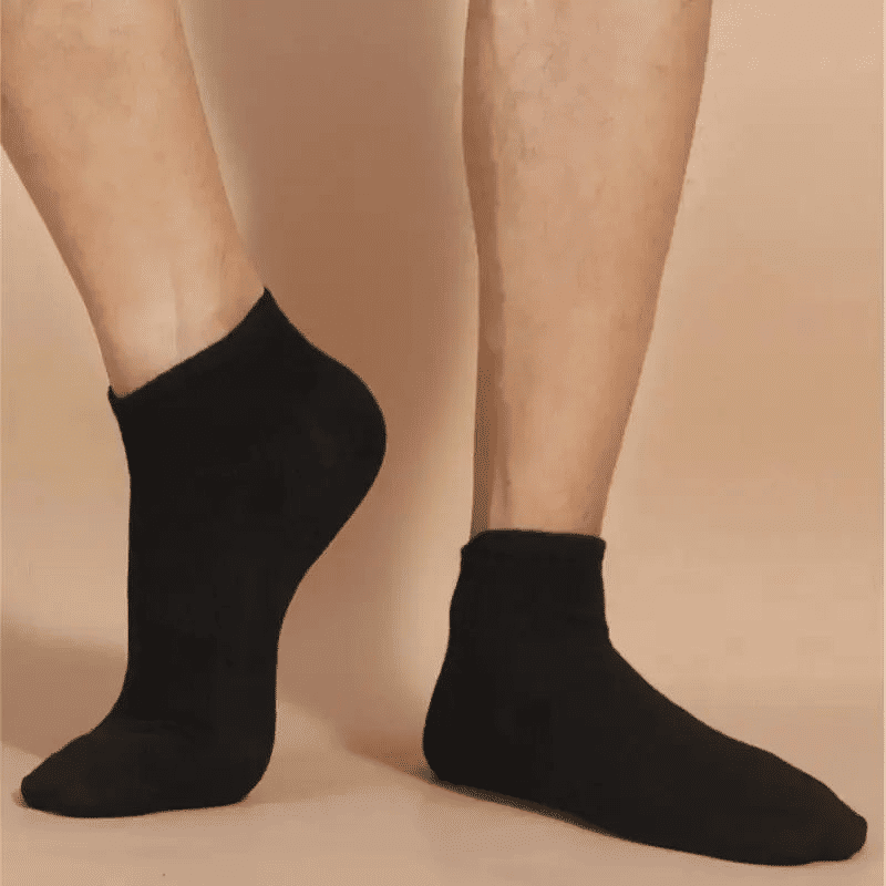 10 Pairs Unisex No-Show Ankle Socks: Breathable, Anti-Odor Comfort Fit