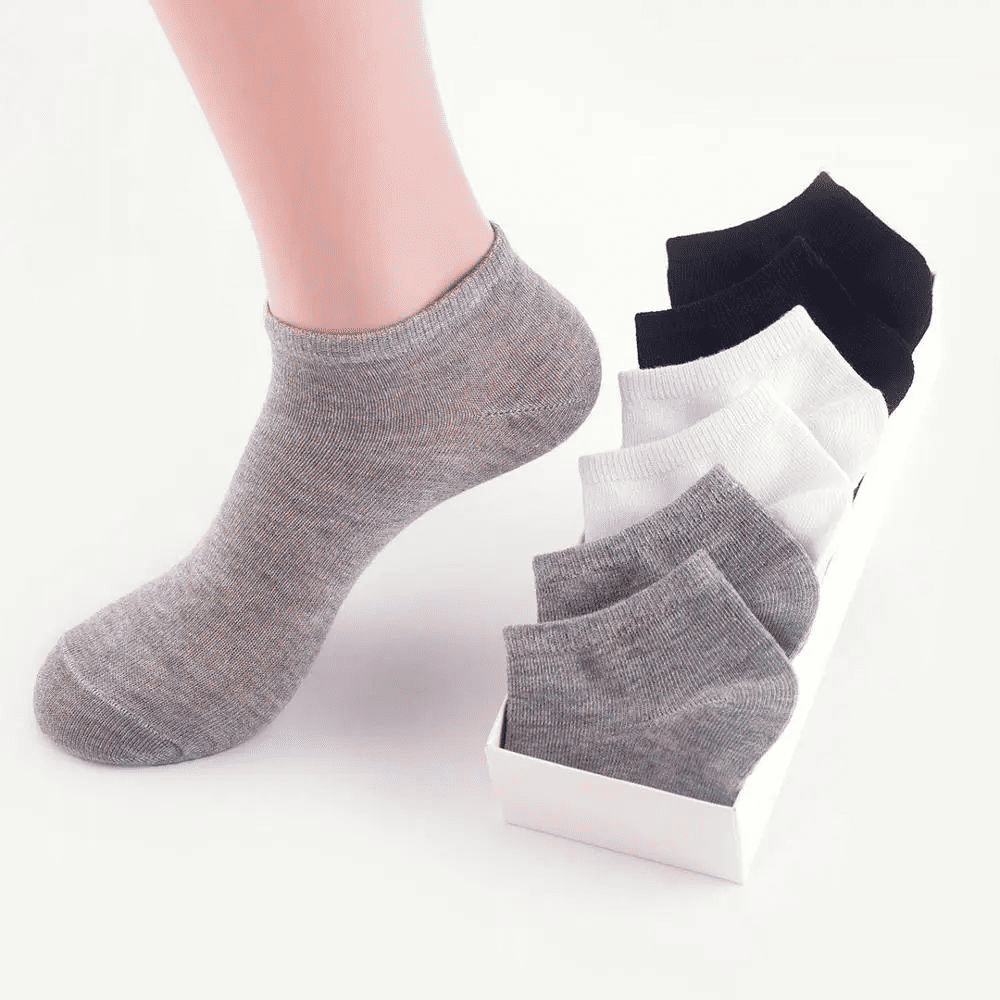 10 Pairs Unisex No-Show Ankle Socks: Breathable, Anti-Odor Comfort Fit