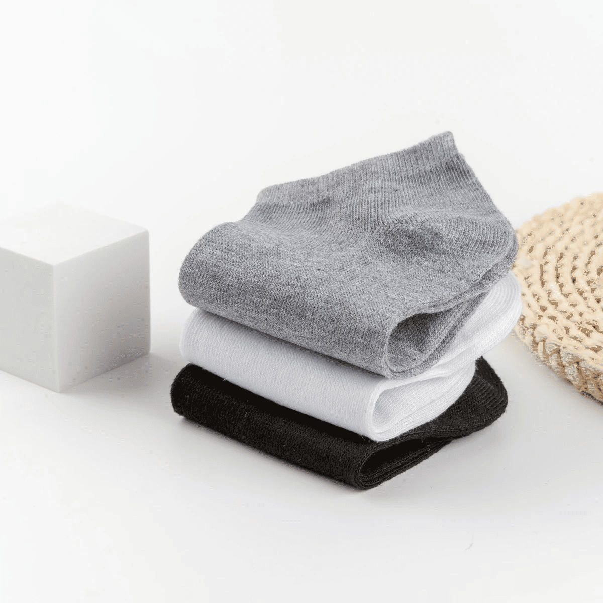 10 Pairs Unisex No-Show Ankle Socks: Breathable, Anti-Odor Comfort Fit