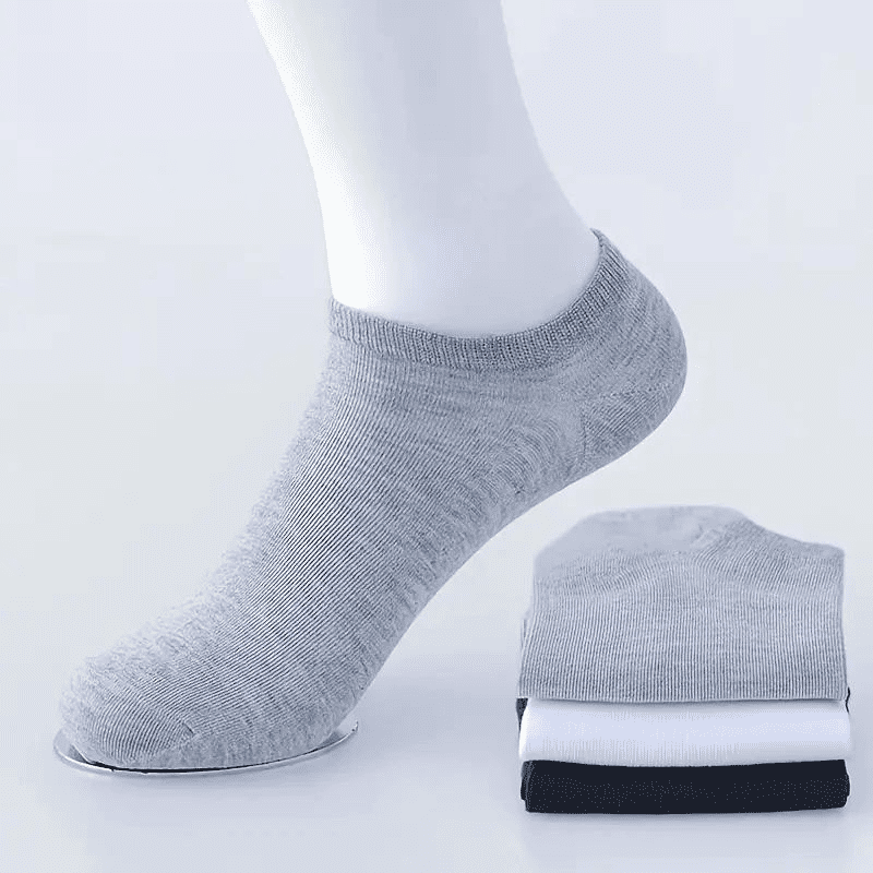 10 Pairs Unisex No-Show Ankle Socks: Breathable, Anti-Odor Comfort Fit