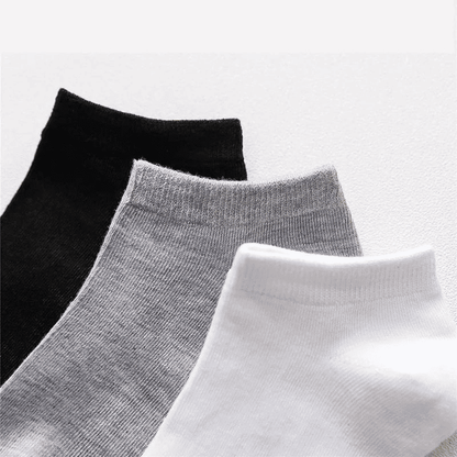 10 Pairs Unisex No-Show Ankle Socks: Breathable, Anti-Odor Comfort Fit