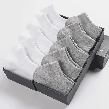 10 Pairs Unisex No-Show Ankle Socks: Breathable, Anti-Odor Comfort Fit
