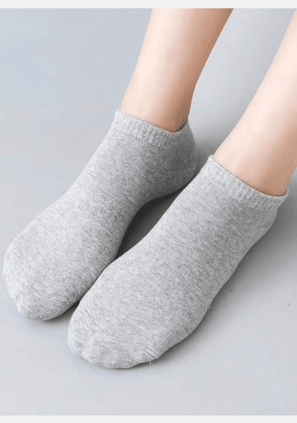 10 Pairs Unisex No-Show Ankle Socks: Breathable, Anti-Odor Comfort Fit