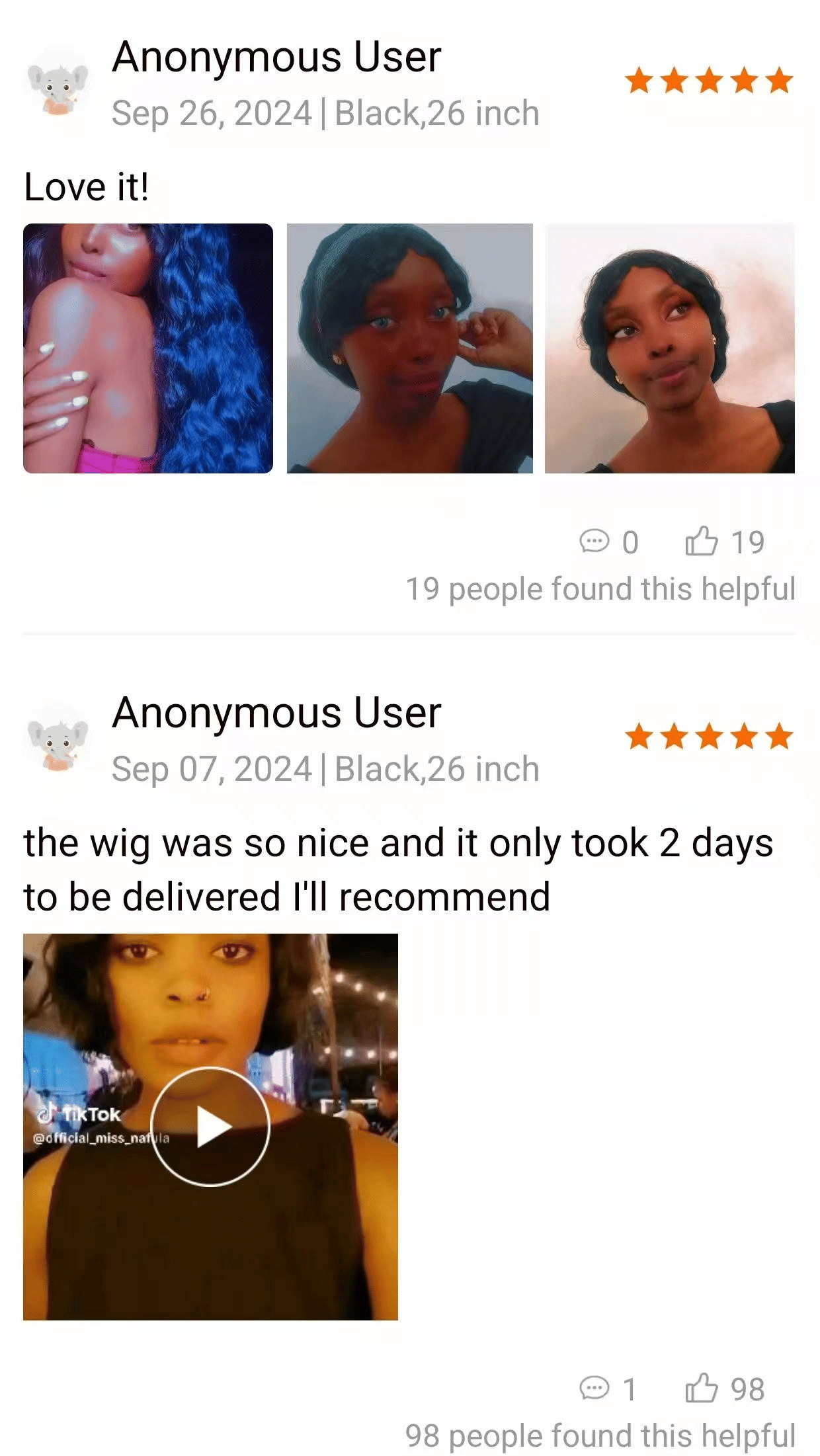 Luxurious 26-inch Long Curly Black Wig for Women - Fashionable Synthetic Hair