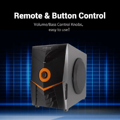 Vitron 2.1CH Multimedia Bluetooth Woofer 5000W Home Audio System Remote