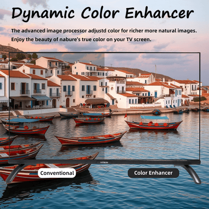 Vitron 32-inch Frameless Smart HD Android 11 TV with Netflix Bluetooth DVB-T2