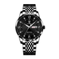 POEDAGAR Men's Waterproof Luminous Quartz Business Watch: Ultra-thin, Calendar, Top Brand