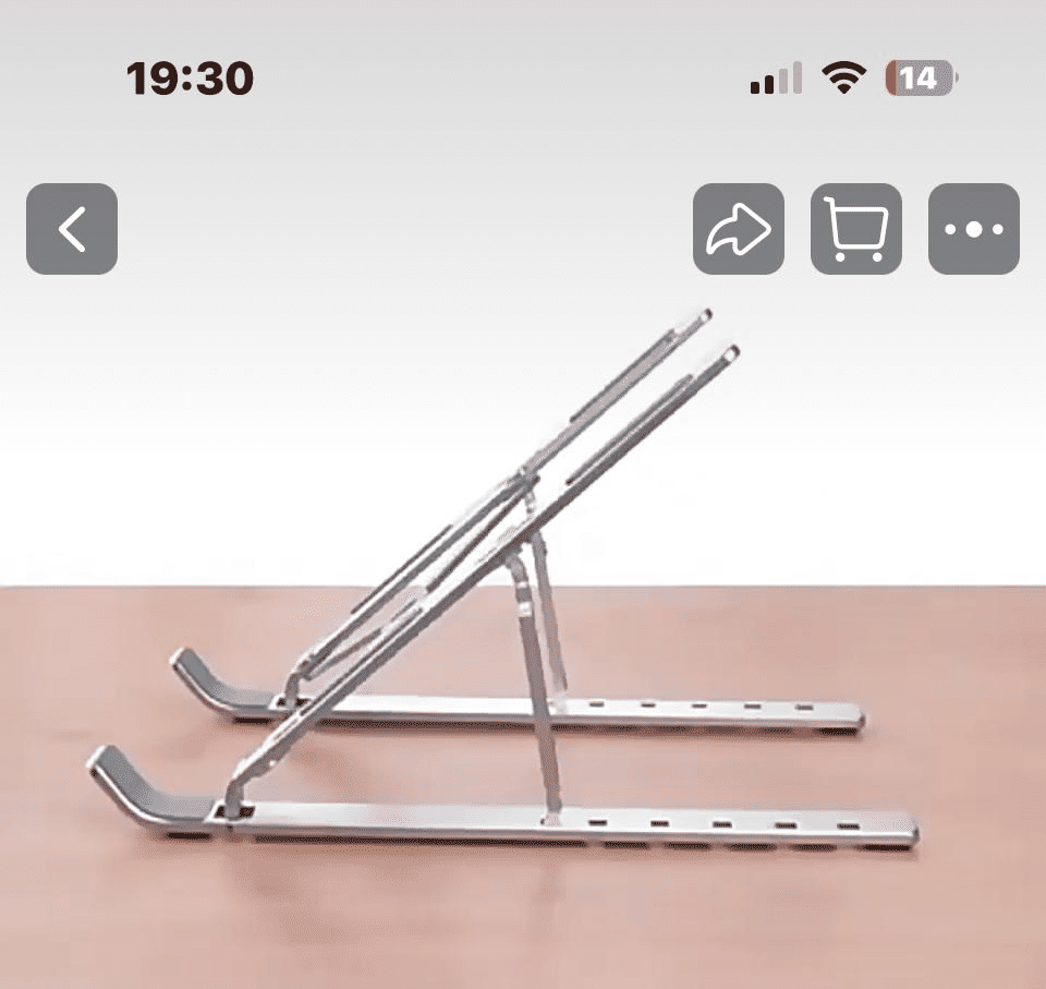 Ergonomic Aluminum Alloy Foldable Laptop Stand: Adjustable Riser for 10-18 Inch Notebooks