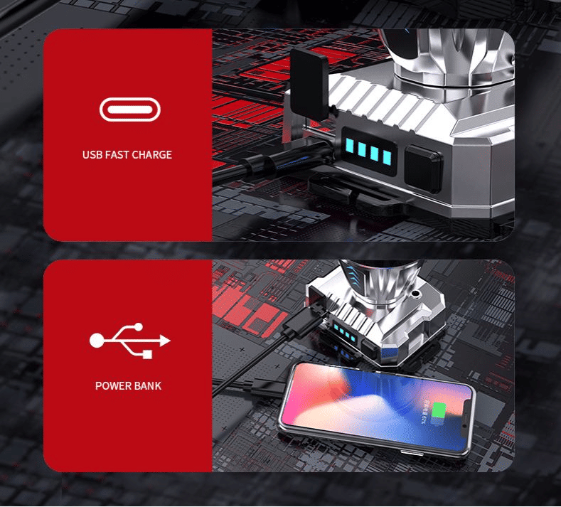 Powerful Rechargeable LED Headlamp: White Laser, 3 Modes, IPX6 Waterproof Outdoor