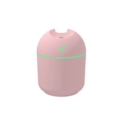 Mini 250ML USB Ultrasonic Air Humidifier, Romantic LED Essential Oil Diffuser