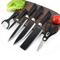 6-Piece Stainless Steel Kitchen Knife Set with Scissors - Multifunctional Cutters