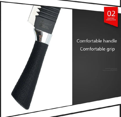 6-Piece Stainless Steel Kitchen Knife Set with Scissors - Multifunctional Cutters