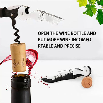 Premium Stainless Steel Wine Bottle Opener Multi-tool Corkscrew with Foil Cutter