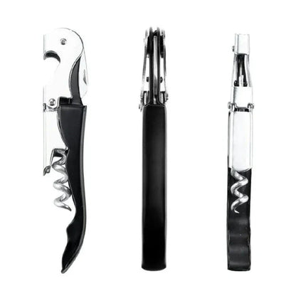 Premium Stainless Steel Wine Bottle Opener Multi-tool Corkscrew with Foil Cutter