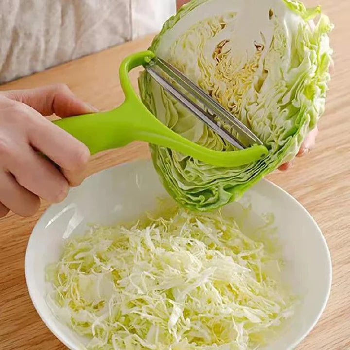 Multi-functional Stainless Steel Wide Mouth Vegetable Fruit Peeler & Cabbage Grater Slicer