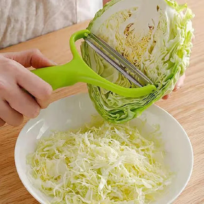 Multi-functional Stainless Steel Wide Mouth Vegetable Fruit Peeler & Cabbage Grater Slicer