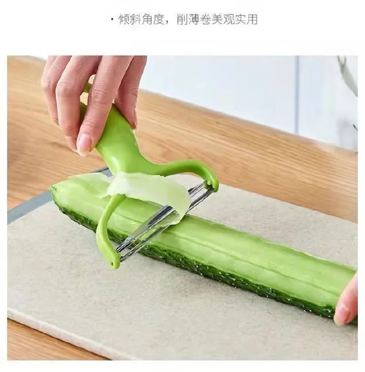 Multi-functional Stainless Steel Wide Mouth Vegetable Fruit Peeler & Cabbage Grater Slicer