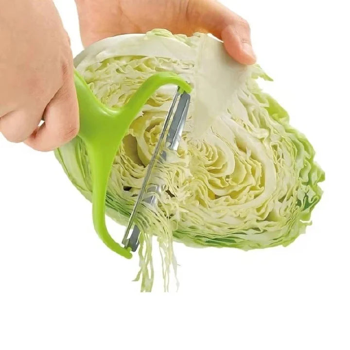 Multi-functional Stainless Steel Wide Mouth Vegetable Fruit Peeler & Cabbage Grater Slicer