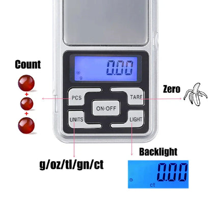 High Precision 500g 0.1g Digital Pocket Scale for Jewelry & Kitchen